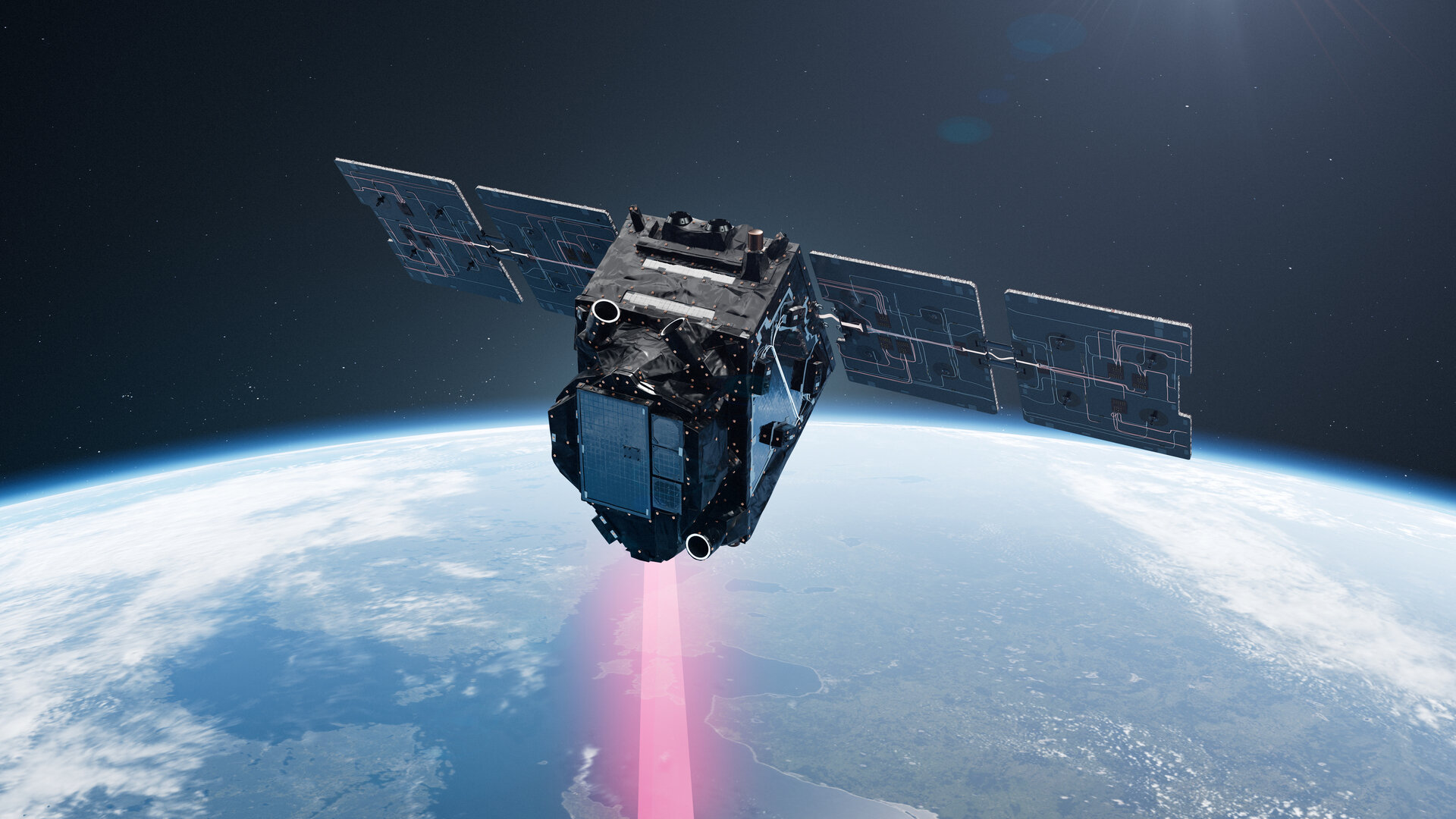 ESA FLEX satellite у orbit над Землею