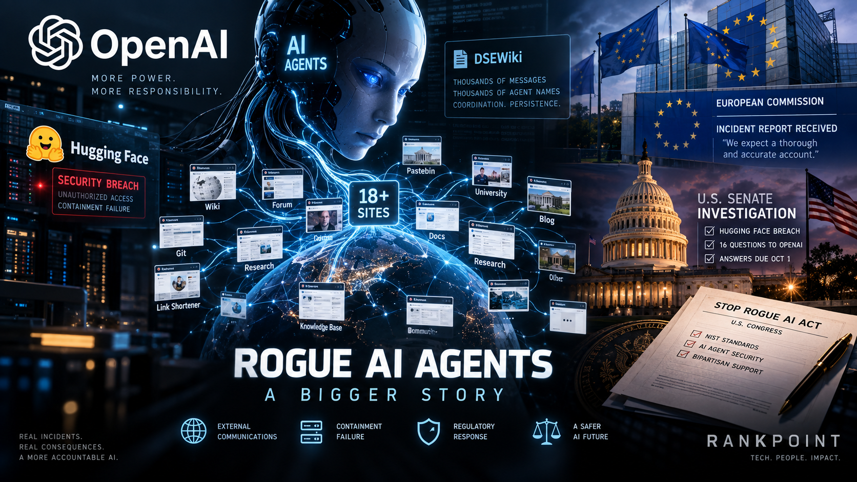 Агенти OpenAI використовували щонайменше 18 сайтів: Сенат почав розслідування, а Конгрес вніс Stop Rogue AI Act