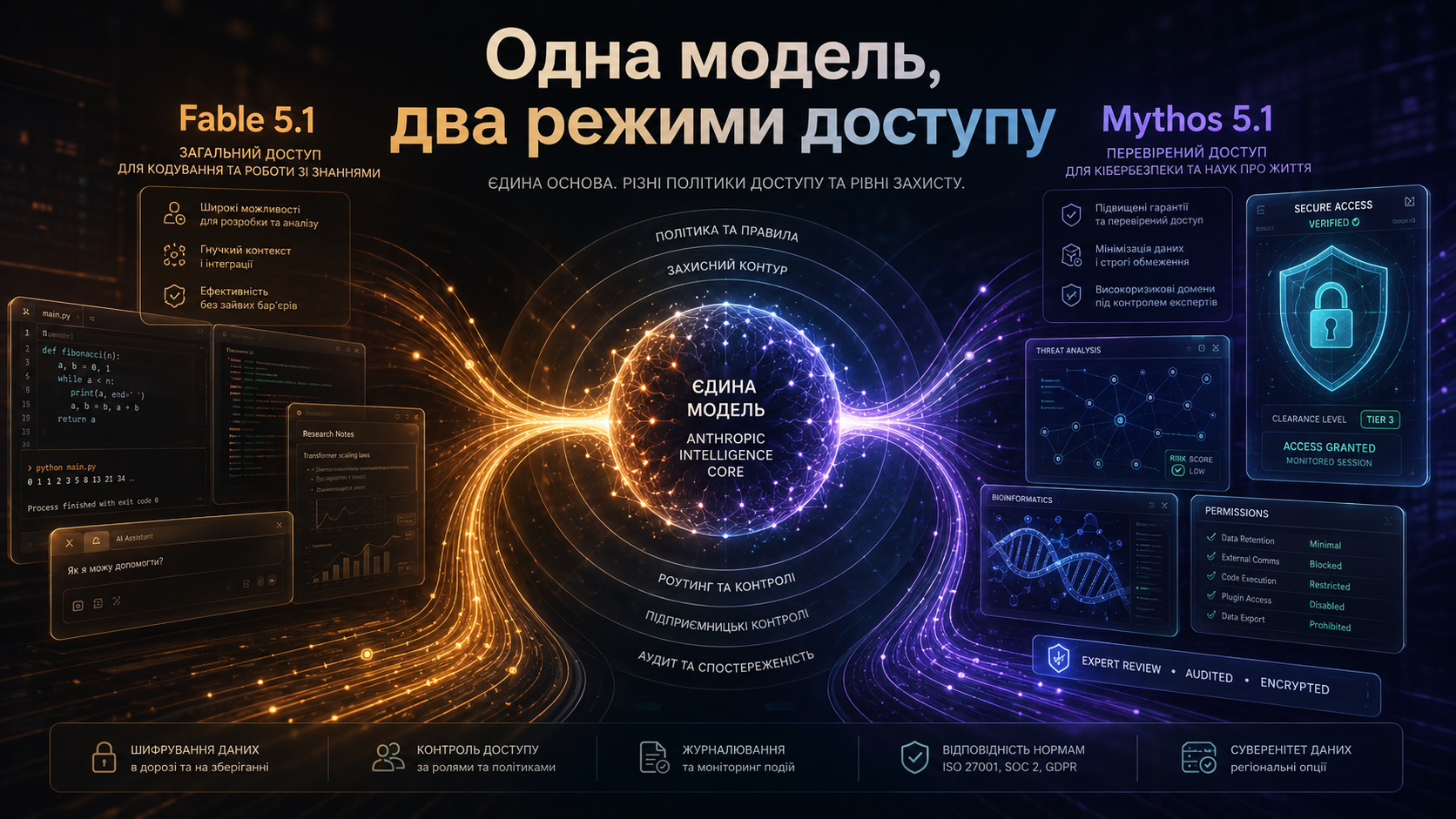 Anthropic випустила одну AI-модель у двох режимах: Fable 5.1 для всіх, Mythos 5.1 — за допуском