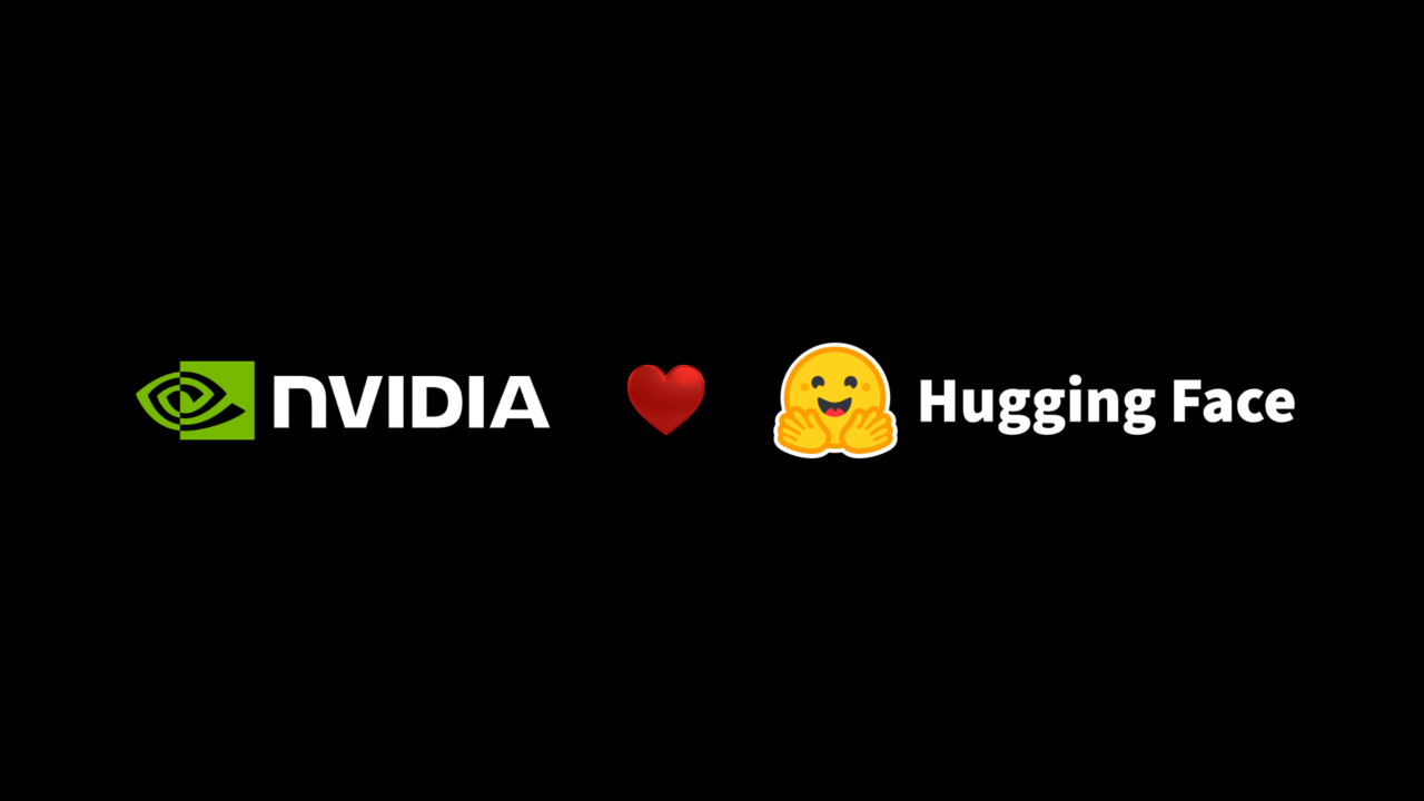 Логотипи NVIDIA та Hugging Face після оголошення угоди про придбання
