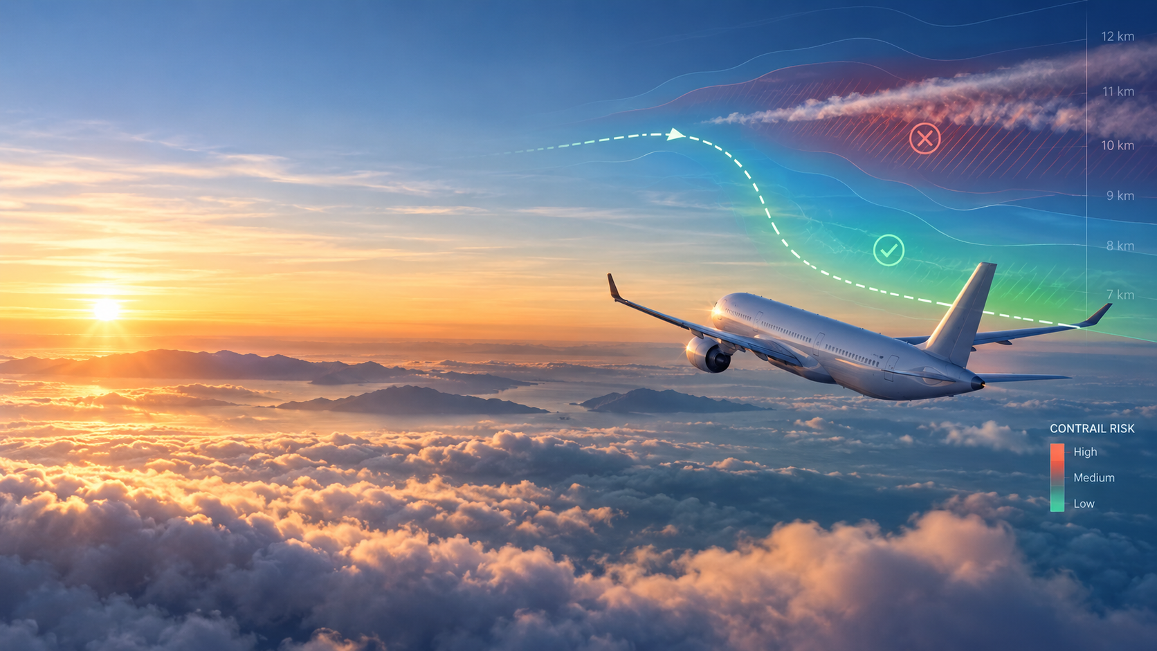Google і Cathay Pacific навчають AI зменшувати кліматичний слід літаків у небі