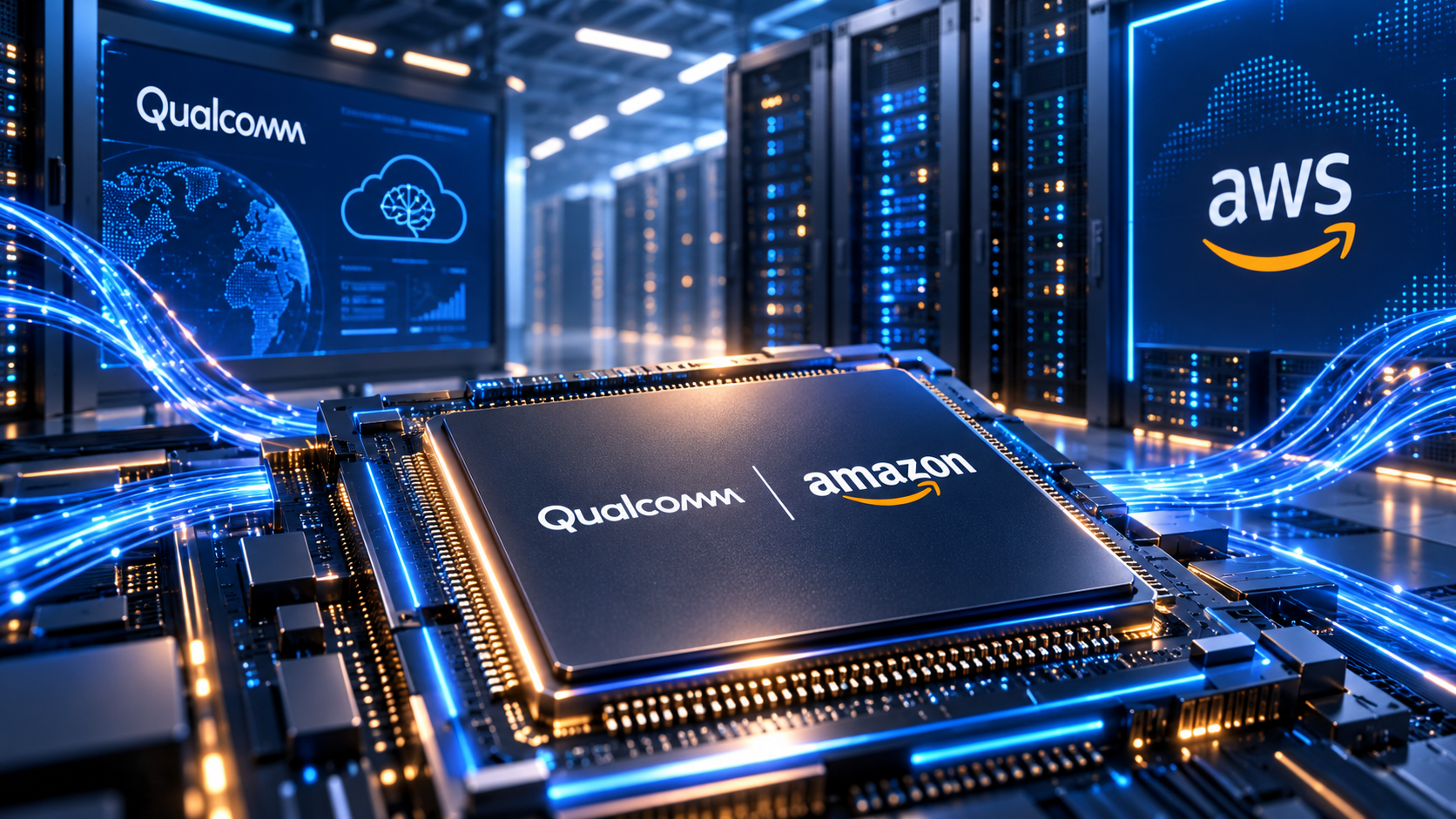 Amazon і Qualcomm готують нові AI-чипи для AWS: масштаб угоди прив’язаний до закупівель до $60 млрд